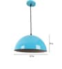 Octave Ganja Blue Metal Hanging Light
