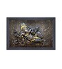 Ganpati Framed Multicolour Synthetic Art Prints