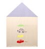 Garage Kids Tent House In Blue And Beige Colour