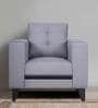 Garcia Fabric 1 Seater Sofa in Grey Colour