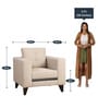Garcia 1 Seater Sofa in Beige colour