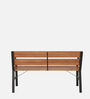 Garden Metal 2 Seater Bench in Natural Finish