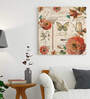 Garden Butterfly Theme Canvas Painting for Home D cor Paintings for Wall (Set of 1, 24x24 Inch)