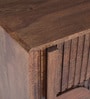 Gardener Solid Wood Bedside Table In Scratch Resistant Rustic Teak Finish