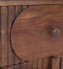 Gardener Solid Wood Bedside Table In Scratch Resistant Rustic Teak Finish