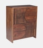 Gardener Solid Wood Chest Of Drawers In Scratch Resistant Rustic Teak Finish