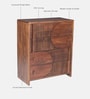 Gardener Solid Wood Chest Of Drawers In Scratch Resistant Rustic Teak Finish