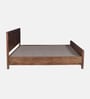 Gardener Solid Wood King Size Bed In Scratch Resistant Rustic Teak Finish