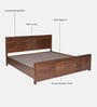 Gardener Solid Wood King Size Bed In Scratch Resistant Rustic Teak Finish