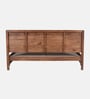 Gardener Solid Wood King Size Bed In Scratch Resistant Rustic Teak Finish