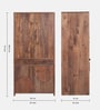 Gardener Solid Wood Wardrobe In Scratch Resistant Rustic Teak Finish