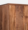 Gardener Solid Wood Wardrobe In Scratch Resistant Rustic Teak Finish