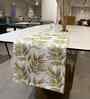 Green Gardenia 100% Cotton 7x72 Inches Floral Table Runner