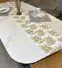 Green Gardenia 100% Cotton 7x72 Inches Floral Table Runner
