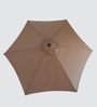 Gardenia Outdoor Center Pole Pushup Umbrella With Water Resistant Roof & Water Base in Brown Colour