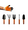 Set Of 6 Black Metal Home Garden Gardening Tools Kit