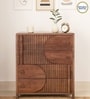 Gardner Solid Wood Chest Of Drawers In Scratch Resistant Rustic Teak Finish