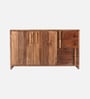 Gardner Solid Wood Sideboard In Scratch Resistant Rustic Teak Finish