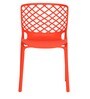 Garfield Cafe Chair (Set of 4) in Red Colour