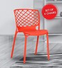 Garfield Cafe Chair (Set of 4) in Red Colour
