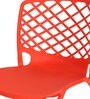 Garfield Cafe Chair (Set of 4) in Red Colour