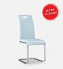 Garfield Leatherette Cantilever Chair In Sage Colour (Set of 6)