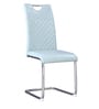 Garfield Leatherette Cantilever Chair In Sage Colour (Set of 6)