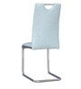 Garfield Leatherette Cantilever Chair In Sage Colour (Set of 6)