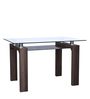 Garfield 4 Seater Dining Table in Brown Colour