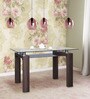 Garfield 4 Seater Dining Table in Brown Colour