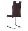 Garfield Leatherette Dining Chair In Black Colour (Set of 6)