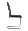 Garfield Leatherette Dining Chair In Black Colour (Set of 6)
