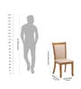Garnet Dining Chair In Teak Wood Finish