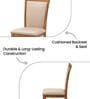 Garnet Dining Chair In Teak Wood Finish