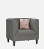 Garnet Fabric 1 Seater Sofa In Titanium Grey Colour