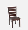 Garnet Solid Wood Dining Chair In Wenge Colour