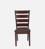 Garnet Solid Wood Dining Chair In Wenge Colour