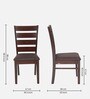 Garnet Solid Wood Dining Chair In Wenge Colour