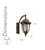 Garrett Gold and Black Outdoor Wall Light
