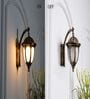 Garrett Gold and Black Outdoor Wall Light
