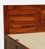 Gartz Sheesham Wood King Size Bed In Honey Oak Finish With Box Storage