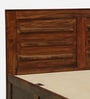 Gartz Sheesham Wood Queen Size Bed In Provincial Teak Finish With Box Storage