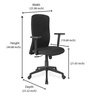 Gary Breathable Mesh Ergonomic Chair in Black Colour