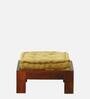 Cohen Solid Wood Nesting Coffee Table Set in Honey Oak Finish With Cushioned Stools