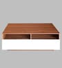 Gastelum Coffee Table In Rolex Brown Dark & Frosty White Finish