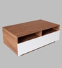 Gastelum Coffee Table In Rolex Brown Dark & Frosty White Finish