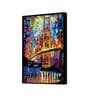 Gate Bridge Multicolour Synthetic Wood Framed Canvas Wall Painting
