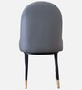 Gatiman Leatherette Dining Chair In Grey Colour