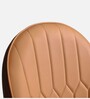Gatiman Leatherette Dining Chair In Tan & Orange Colour