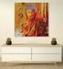 Gautam Buddha Meditating Multicolour Canvas Framed Wall Painting
